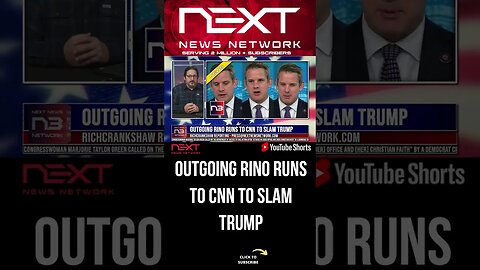 Outgoing RINO Runs to CNN to Slam Trump #shorts