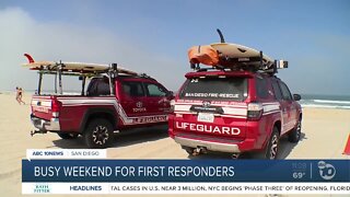 Busy weekend for first responders