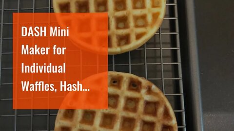 DASH Mini Maker for Individual Waffles, Hash Browns, Keto Chaffles with Easy to Clean, Non-Stic...
