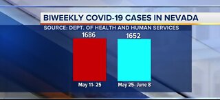 Bi-weekly COVID-19 cases in Nevada | June 8