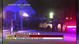 Car plows into Eastpointe home overnight Wednesday