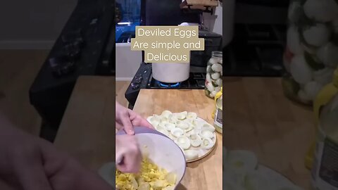 Deviled Eggs are simple and Delicious! #deviledegg #farmfresheggs #easteregg