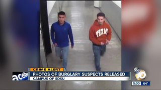 Photos of burglary suspects released