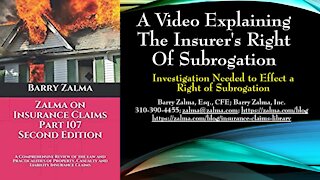 A Video Explaining the Insurer's Right of Subrogation