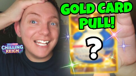 I pulled a GOLD CARD from a Chilling Reign Booster Box — (Pokemon Card Opening)