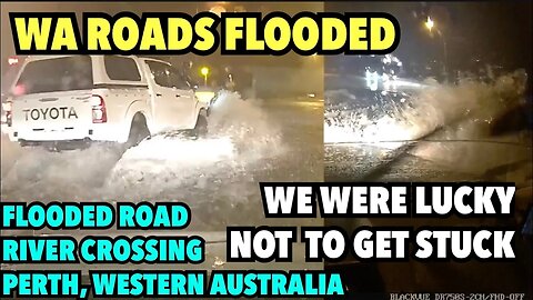 FLOODED INTERSECTION | We Nearly Got Swamped as We Drove Through