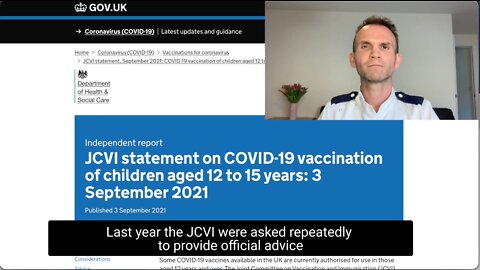 The JCVI repeatedly advised against the covid vaccine for healthy children