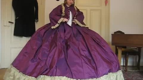 Tutorial On How To Put On Hoop Skirt And Crinoline Dress