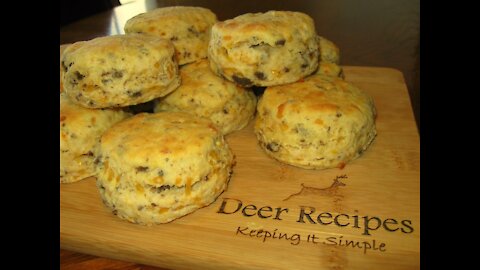 Venison Cheddar Biscuits