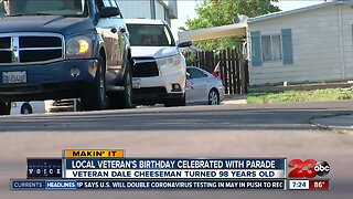 Birthday parade held for 98-year-old veteran