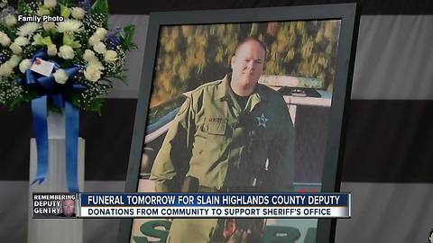 Funeral tomorrow for slain Highlands County Deputy