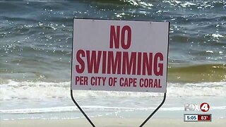 No swimming at Cape Coral Yacht Club