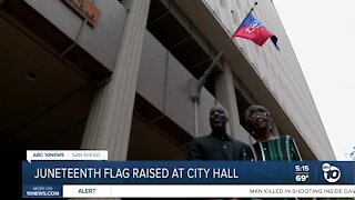 Juneteenth flag raised at San Diego City Hall