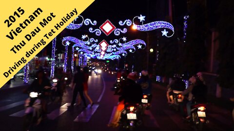 Vietnam: Driving in Thu Dau Mot City 2015