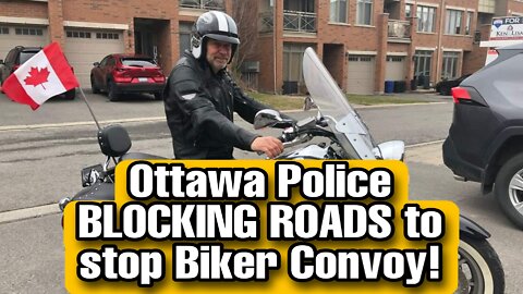 Ottawa police barricading streets to keep biker convoy out