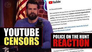 🔴JFG LIVE [ REACTION] Discussion Youtube Censors | Police " Investigating "