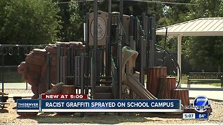 Racist graffiti found on playground at Denver school