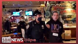 MULTIPLE PROTESTERS AGAINST MANDATES ARRESTED AT APPLEBEE'S IN QUEENS - 5590