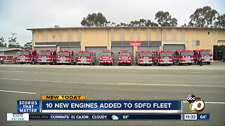 San Diego Fire-Rescue Department prepares for fire season with 10 new engines