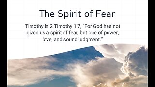 The Spirit of Fear