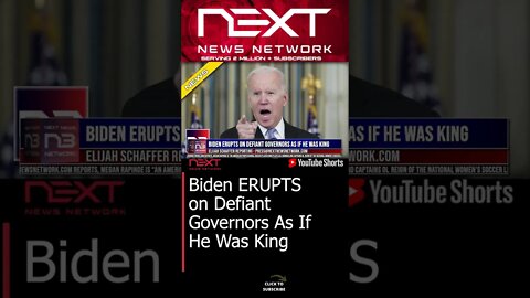 Biden ERUPTS on Defiant Governors As If He Was King #shorts