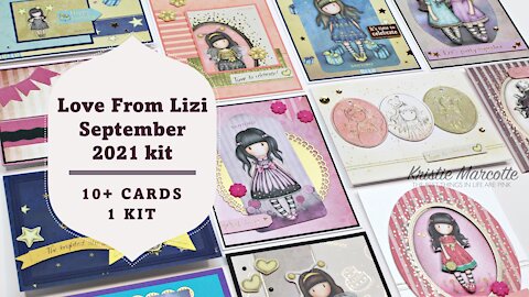 Love From Lizi | September 2021 kit | 10+ cards 1 kit
