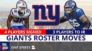 NEWS ALERT: Giants Sign 4 Players + MAJOR Giants Injury News: 3 Player Going On IR