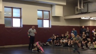 Little Brother Saw Sister Losing Wrestling Match; He Decides To Help Fix Things!