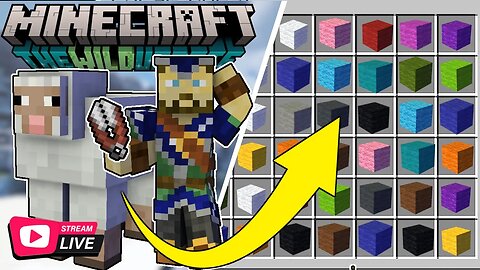Building a Sheep Farm for ALL the Colors! Pt. 3 | Minecraft 1.19 Survival | Live Stream