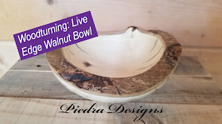 Wood Turning: Live Edge Walnut Bowl