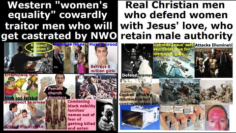 Feminism human extermination agenda reptilian Satanists abuse & eat women and blame humans for abuse