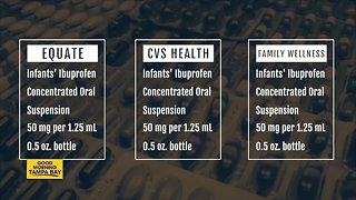 Infant ibuprofen sold at CVS, Walmart, Family Dollar recalled
