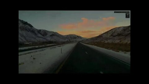 Nevada Sunrise | Driver Dash Cam | Collins Trucking Co.