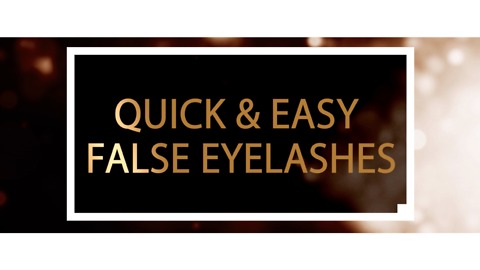 Quick and easy false eyelashes