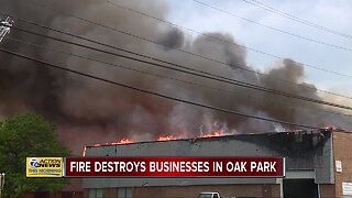 40 firefighters from 4 cities respond to large blaze at gym in Oak Park