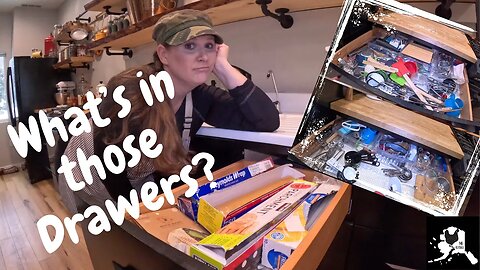 Homestead Kitchen Base Cabinets! What do I keep in the kitchen? Clean with me #homestead essentials