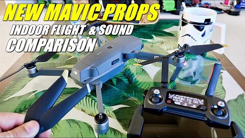 DJI MAVIC PRO Platinum Low Noise 8331 Propellers Review - Indoor Flight & Sound Comparison