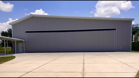 Solar Powered Airplane Hanger. Windy Solar Capital. East Coast ADU