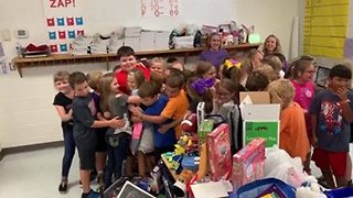 Kid Who Lost Everything In House Fire Surprised With Toys From Students