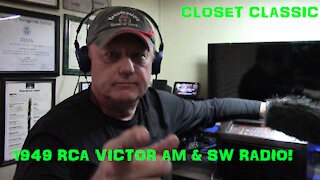 AirWaves Episode 46: Closet Classic, 1949, RCA AM/SW Radio!