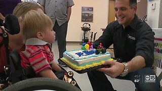 Viral Target Boy, Ollie, got a birthday surprise