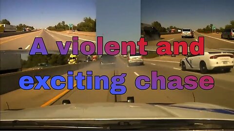 DASHCAM A violent and exciting chaseARKANSAS STATE TROOPER WILD.#police_pursuits #police_car chases