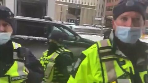 Police bullying people in Ottawa today