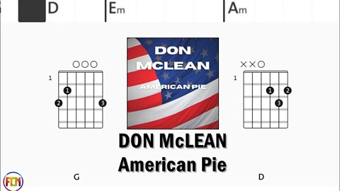 DON McLEAN – American Pie - Guitar Chords & Lyrics HD