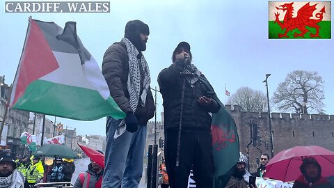 ☮️Pro-PS Protesters Speech Queen Street Cardiff South Wales☮️