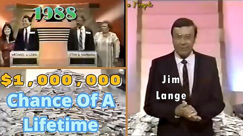 Jim Lange | $1,000,000 Chance Of A Lifetime (1988) | Michael Leina vs Stan Barbara | Full Episode