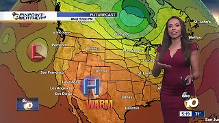 10News Pinpoint Weather with Meteorologist Angelica Campos