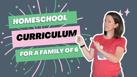 Homeschool Curriculum We Use for a Family of 6