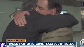 Jailed father returns from South Korea