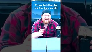 Trying Dark Beer for the first time, part 2! #shorts